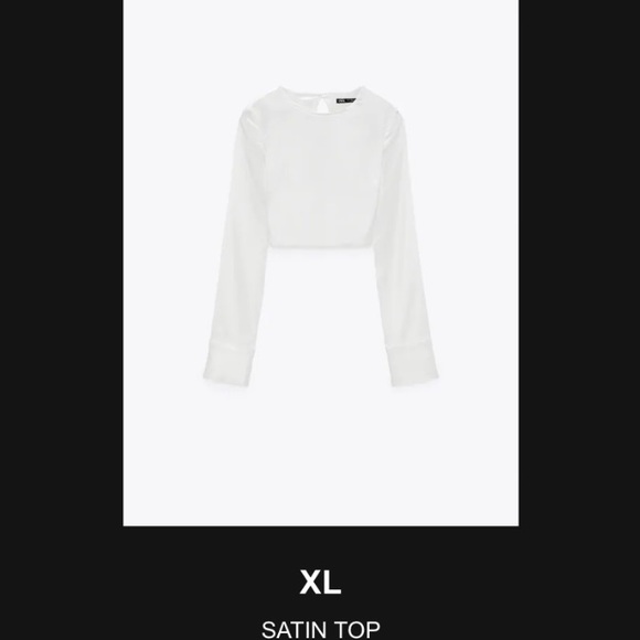 ZARA NWT BACKLESS TOP SATIN - Picture 2 of 2